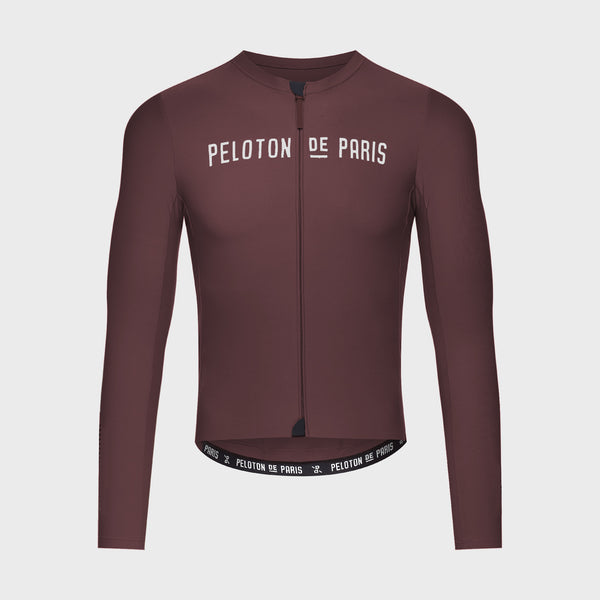 Sprinteur Long Sleeve Jersey | Wine Red - PELOTON DE PARIS
