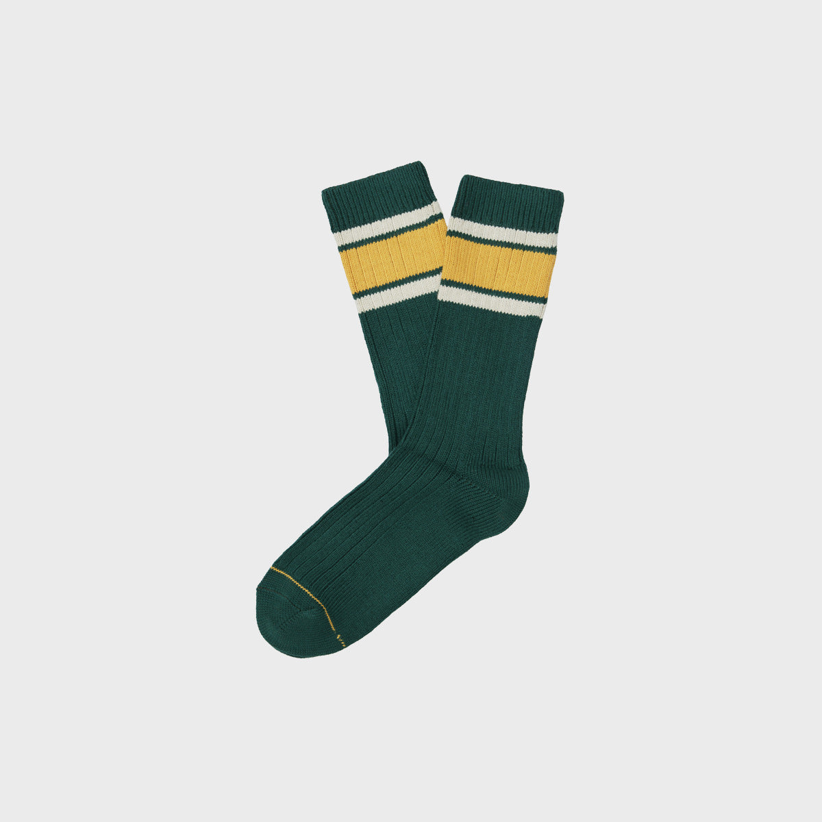 Outdoor Sock - Green/Beige/Yellow