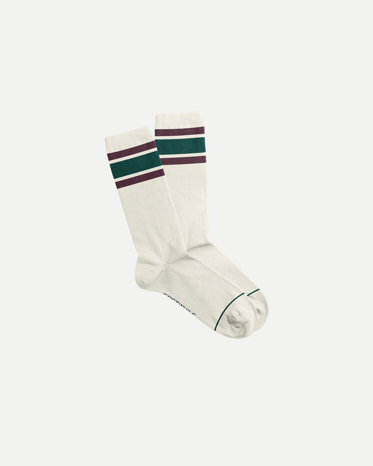 Outdoor Sock - Beige/Bordeaux/Green