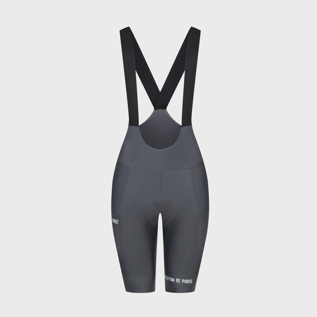 Avonturier Cargo Bibshorts Women | Grey - PELOTON DE PARIS