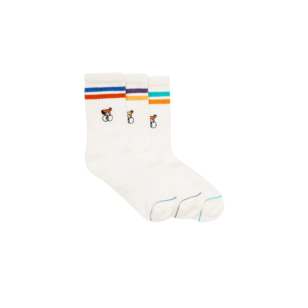 Erstwhile - Gift Box Socks Ivory Mixed Stripes | Ivoor