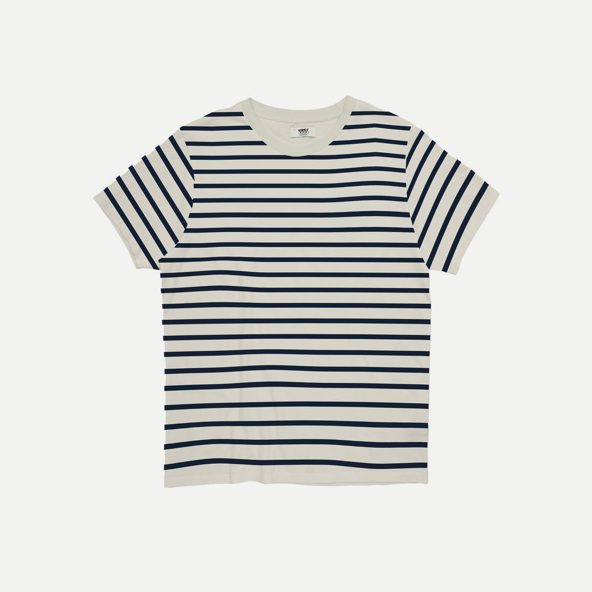 Erstwhile - T-Shirt Stripes | Beige/Navy