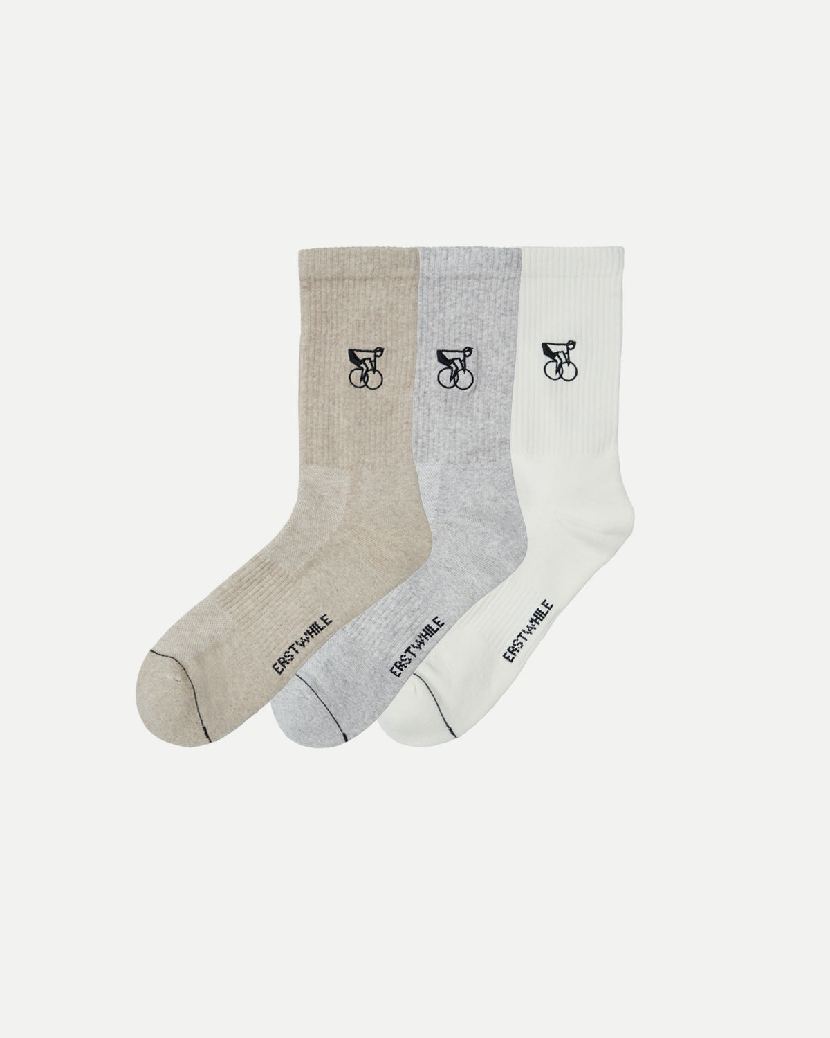Classic - 3-Pack Socks - Oatmeal/Grey/Ivory