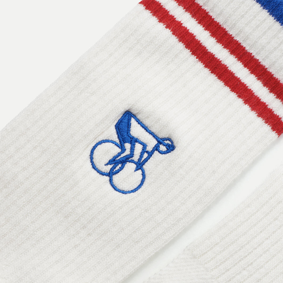 Crew Sock - Blue/Red