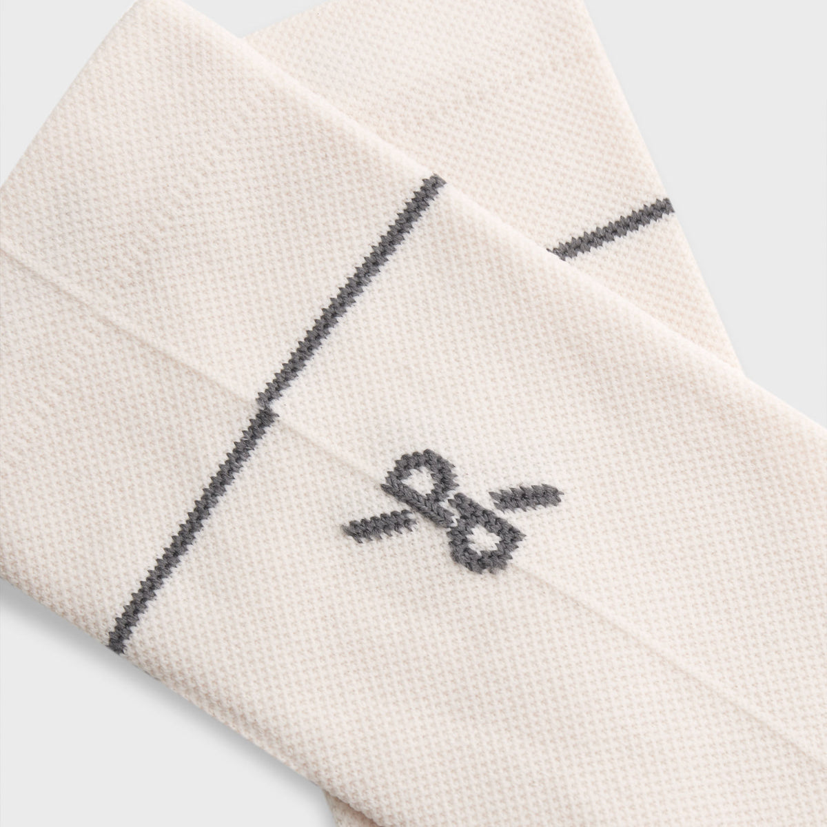 Single Stripe Cycling Socks | Cream - Black