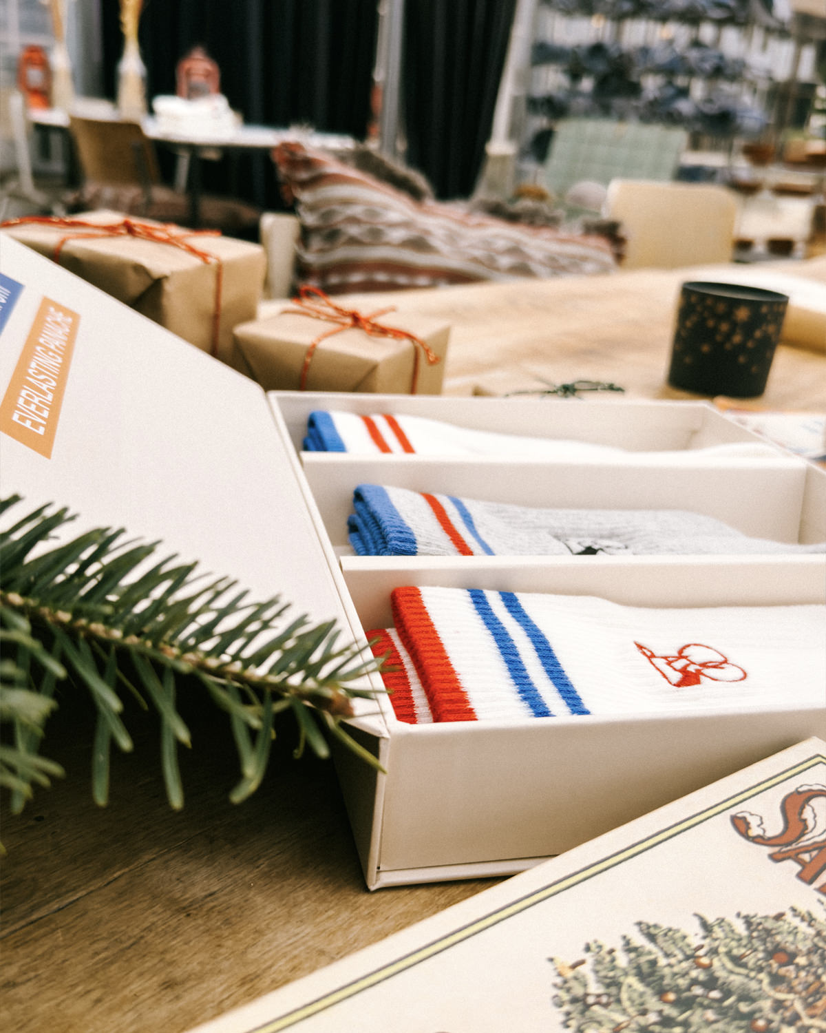 Gift Box - Red & Blue Socks