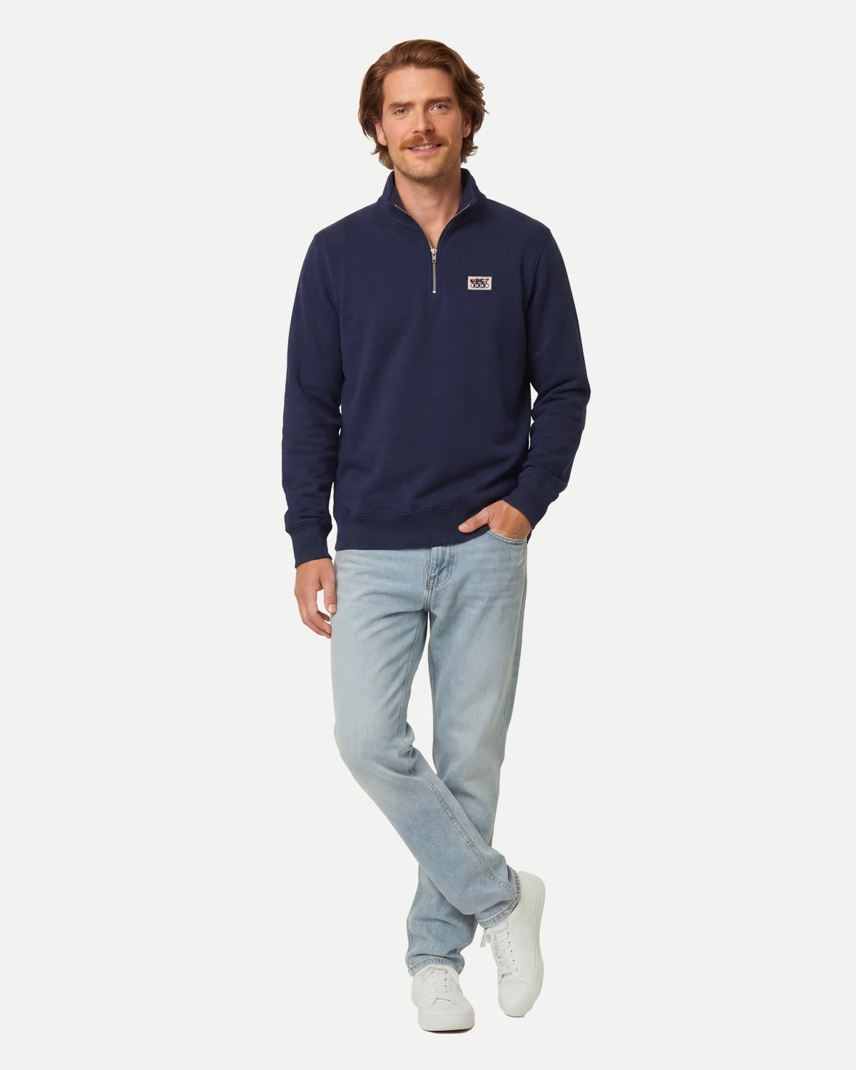 Zip Sweatshirt - Navy