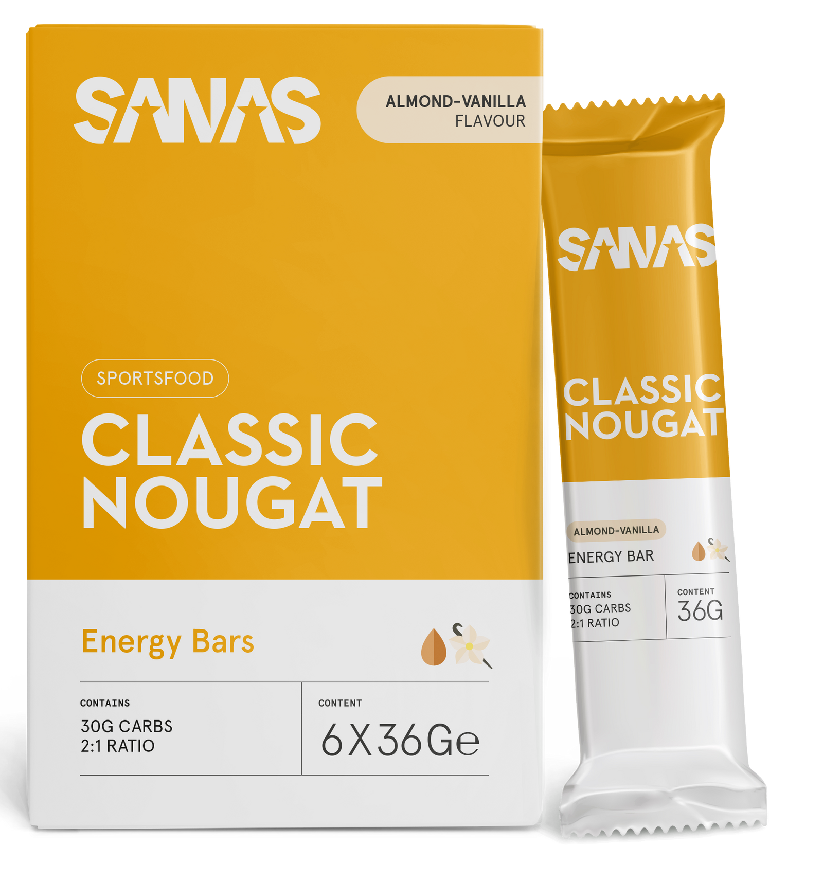 Sports Nougat - 6 Bars - Apple