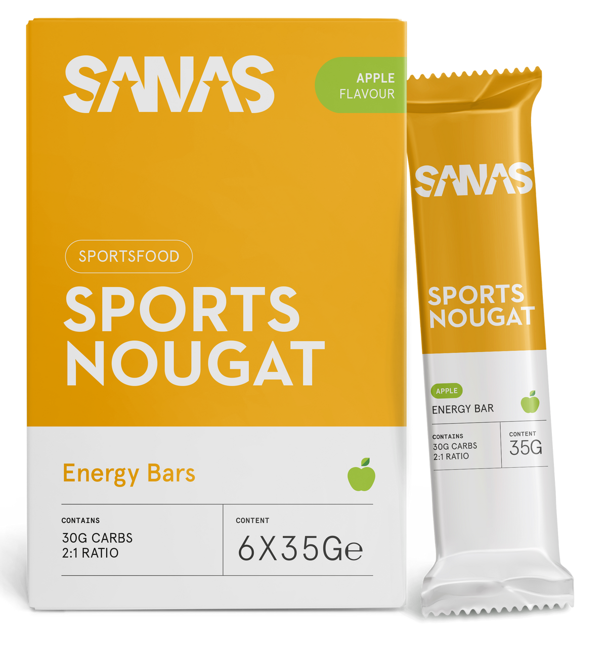 Sports Nougat - 6 Bars - Apple