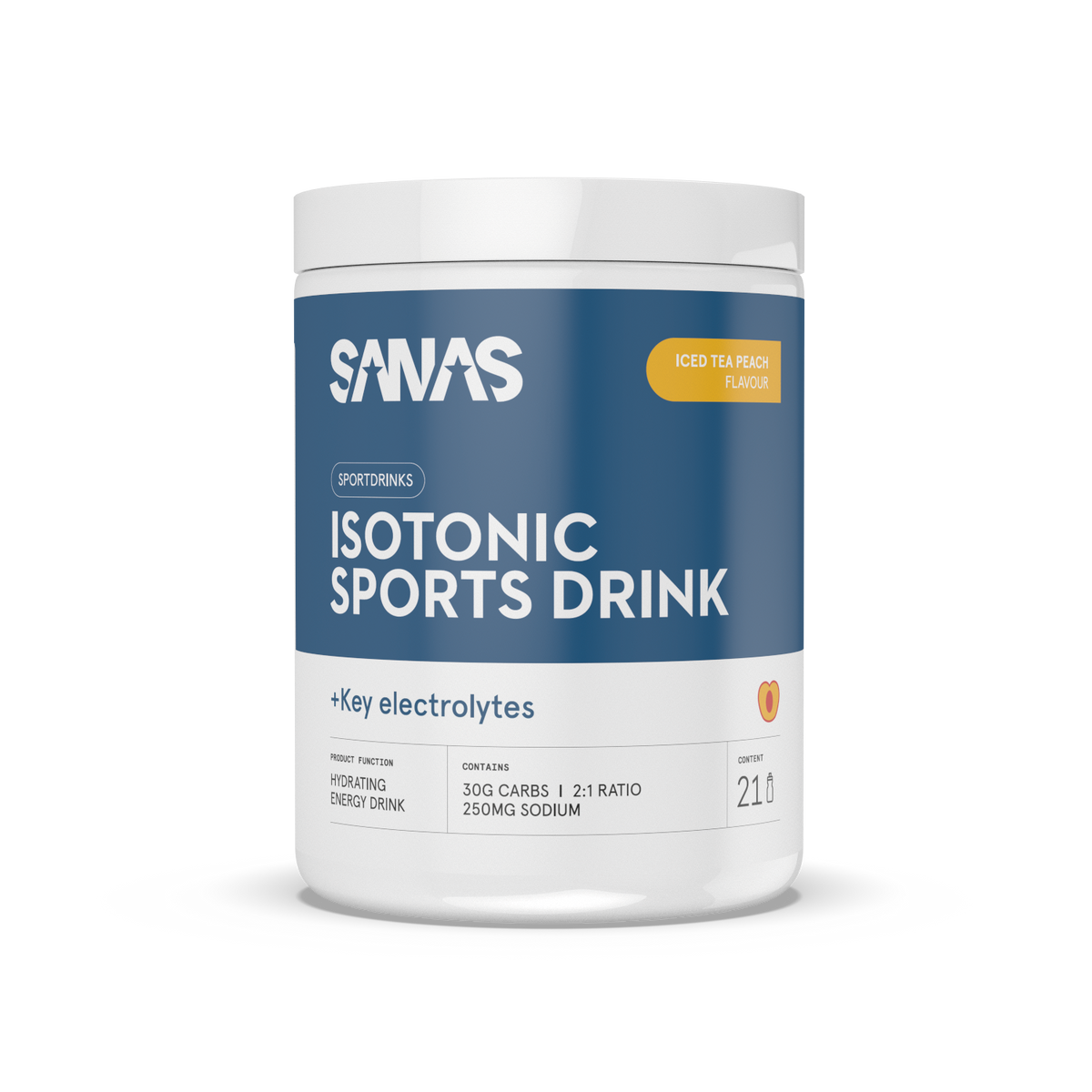 Isotonic Sports Drink - Pot 735 g - Iced Tea Peach