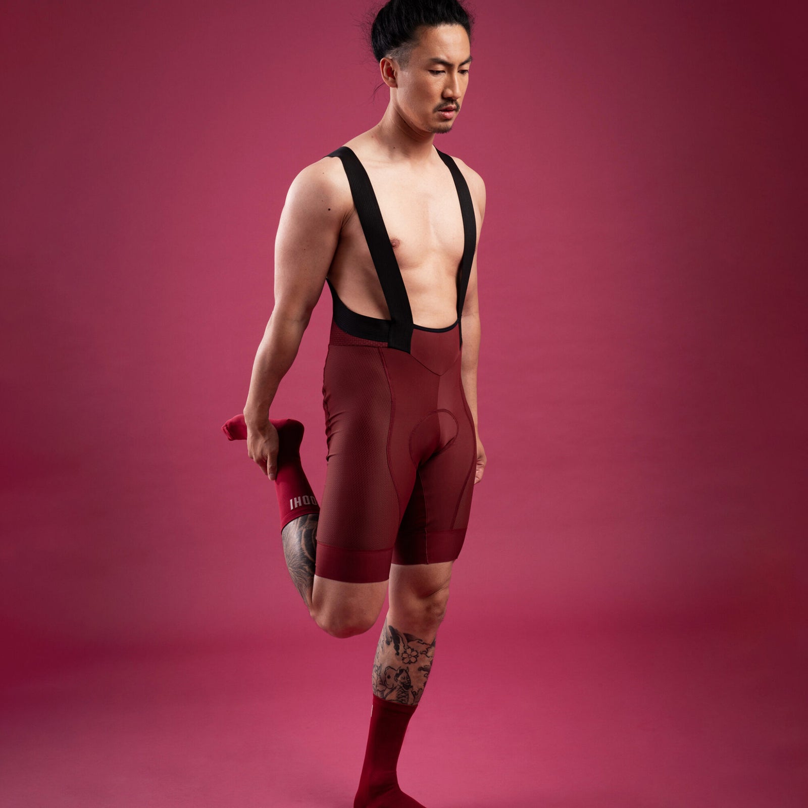 Classic - Bib Shorts Men - Light Burgundy