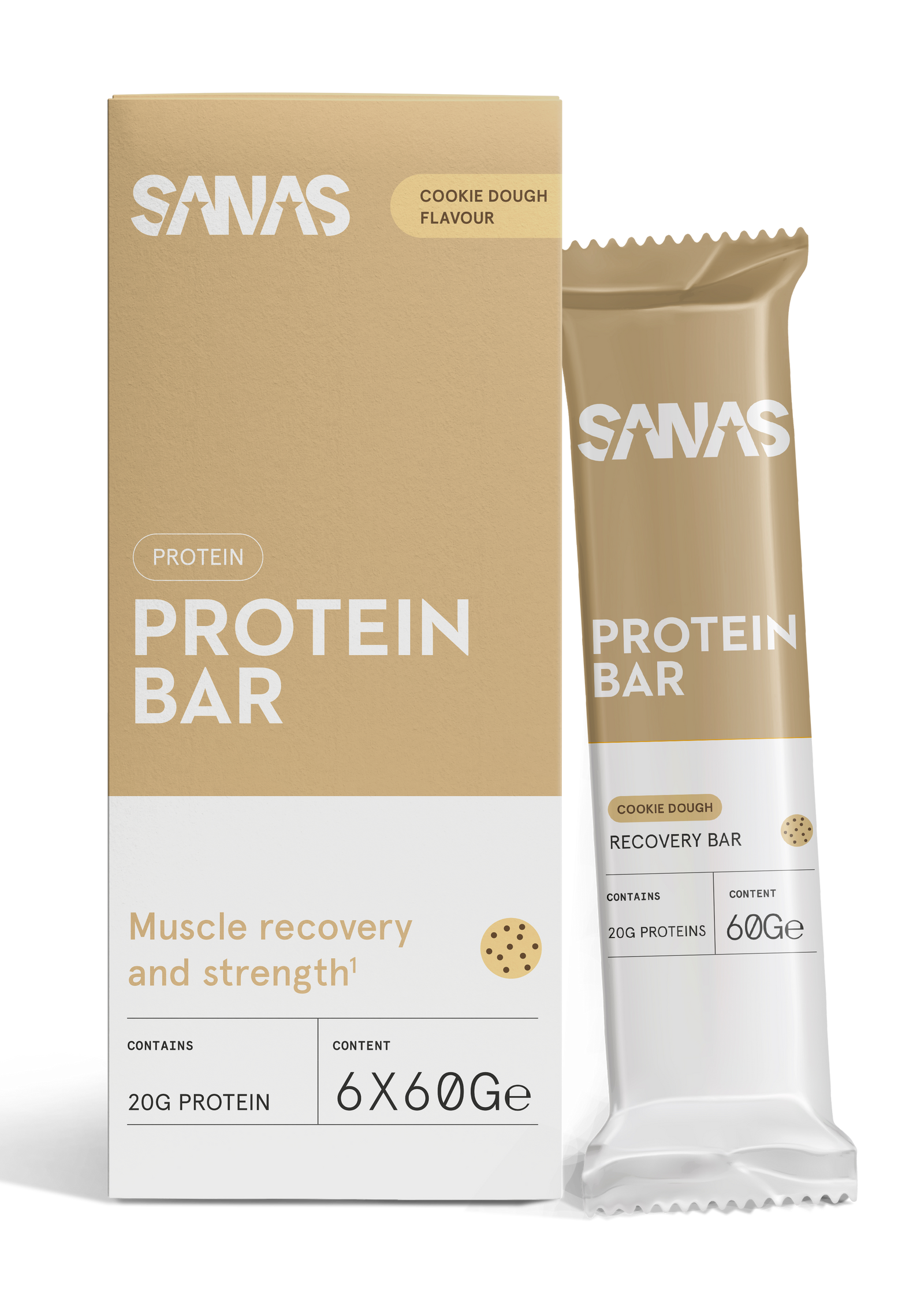 Protein Bar - 6 Bars - Cookie Dough