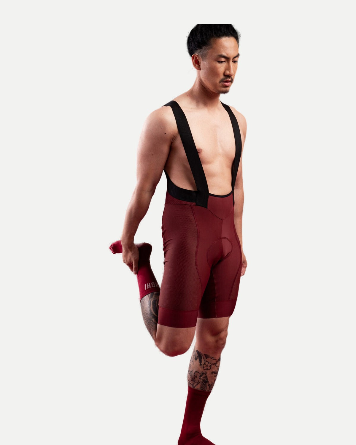 Classic - Bib Shorts Men - Light Burgundy