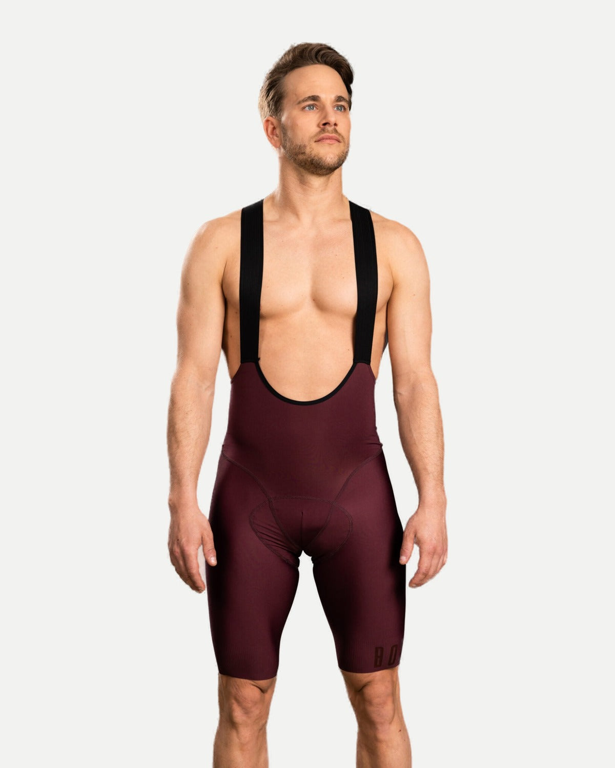 Power - Bib Shorts Men - Burgundy