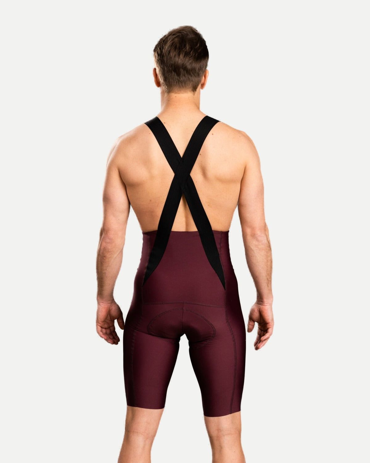 Power - Bib Shorts Men - Burgundy