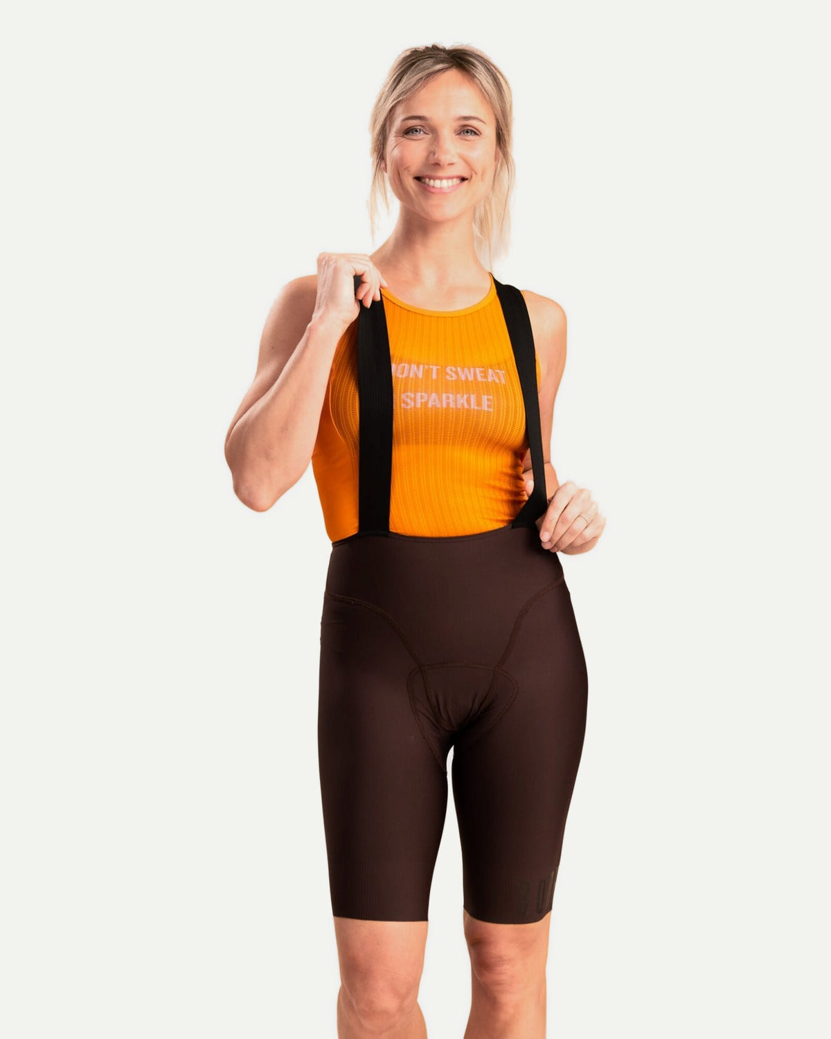 Power - Bib Shorts Men - Brown