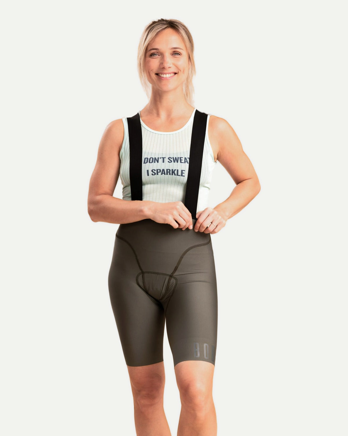Power - Bib Shorts Women - Green Stone