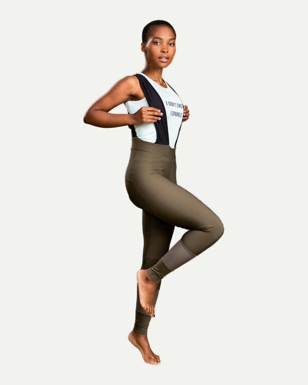 Power - Bib Tights Women - Dark Olive