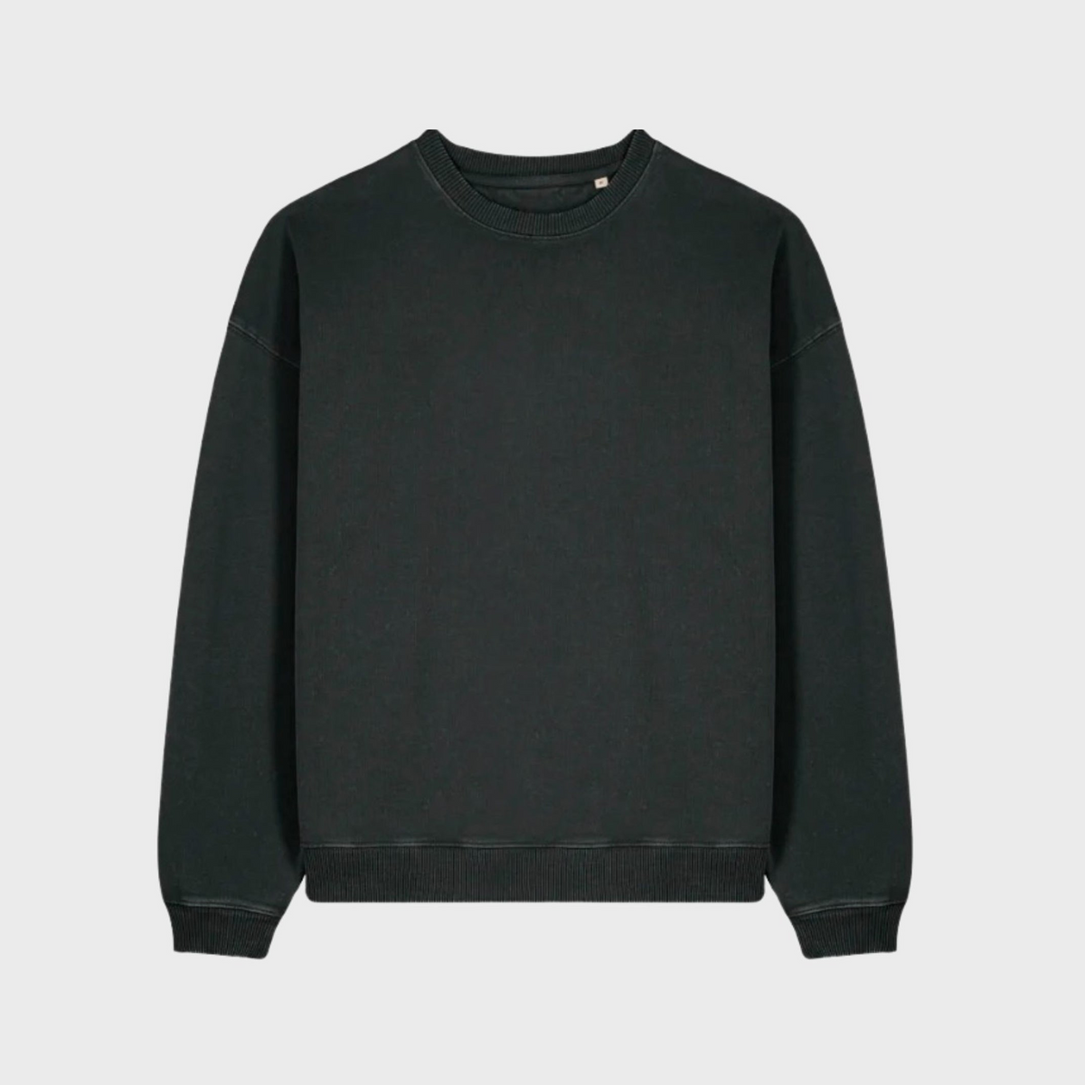 BACK TO BASICS Boxy Sweater | Dyed Black