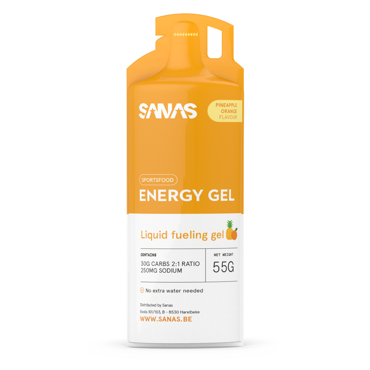 Energy Gel - 6 Gels - Pineapple/Orange