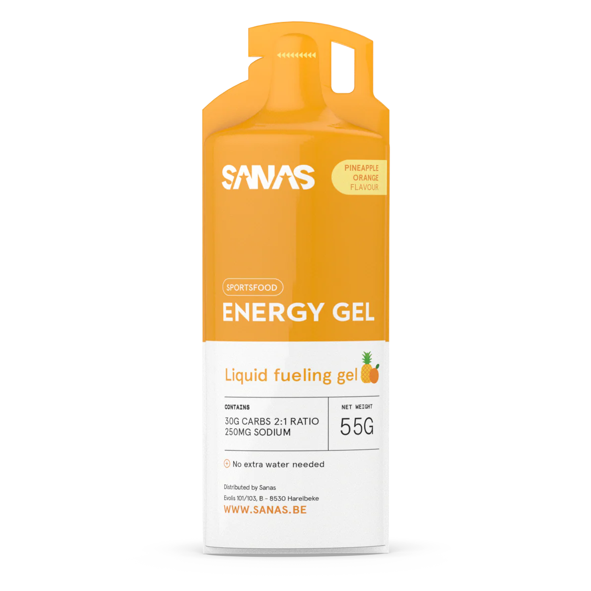 ENERGY GEL 6 x 30 G PINEAPPLE + ORANGE