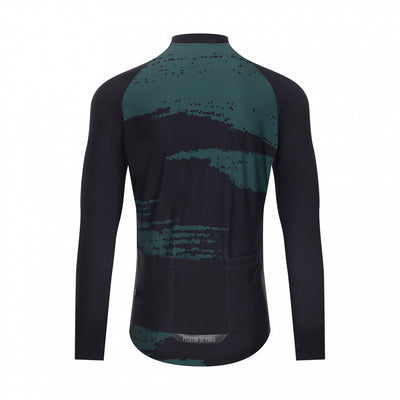 Wool Print Domestique Long Sleeve Jersey | Forest Green