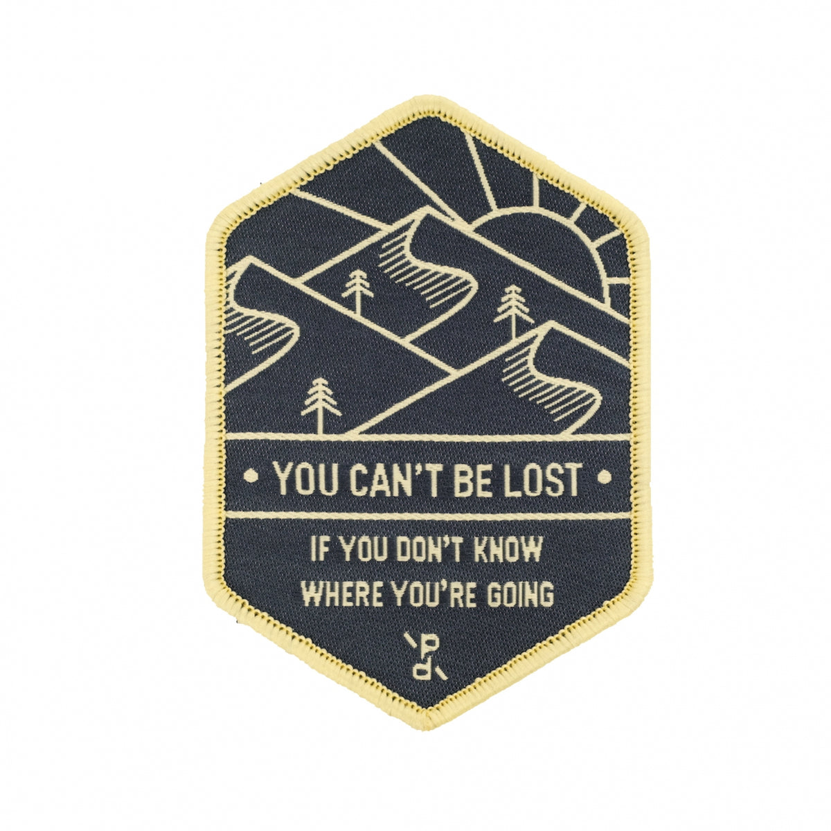 Velcro patch - You Can't Be Lost | Assorted Grey