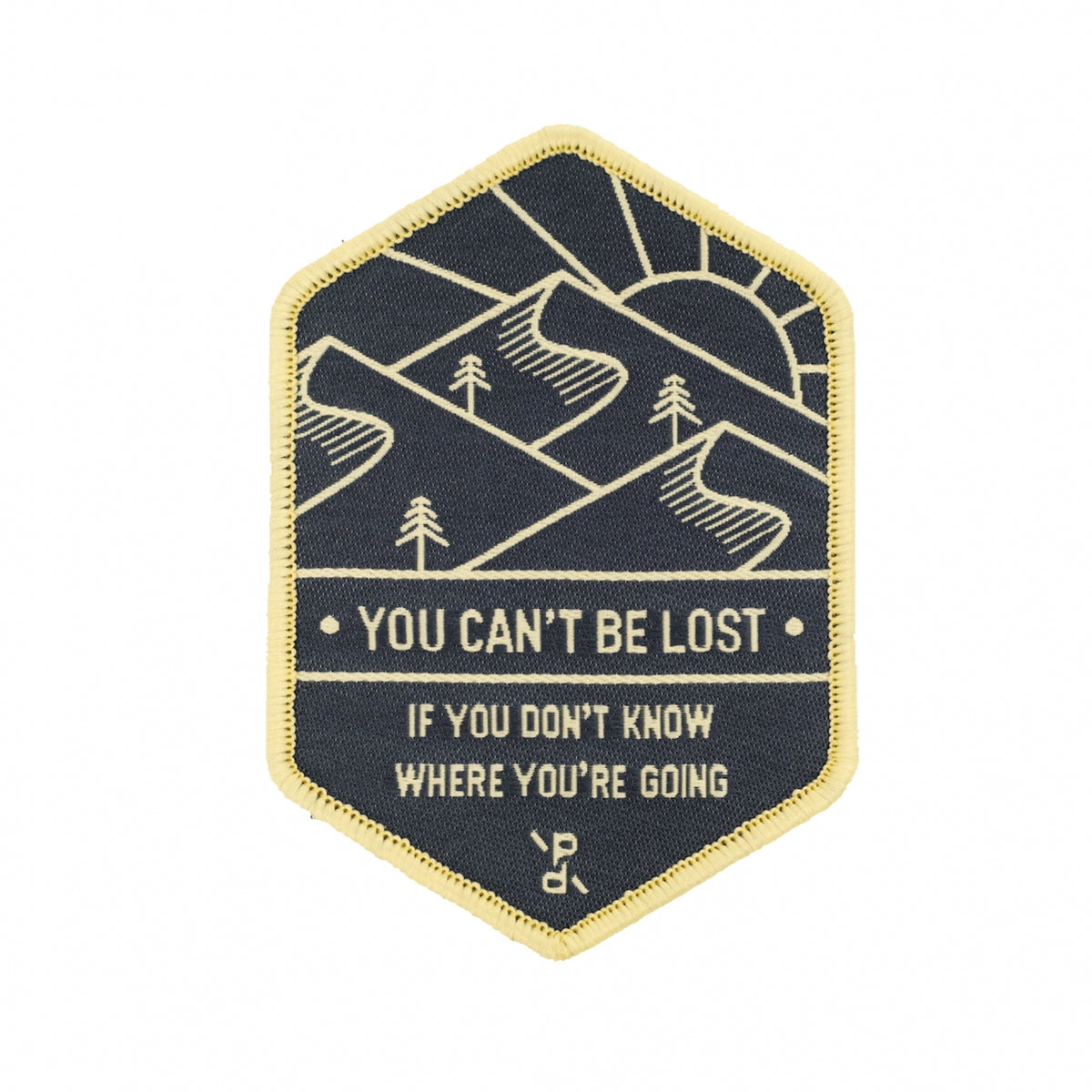 Velcro patch - You Can&#39;t Be Lost | Assorted Grey