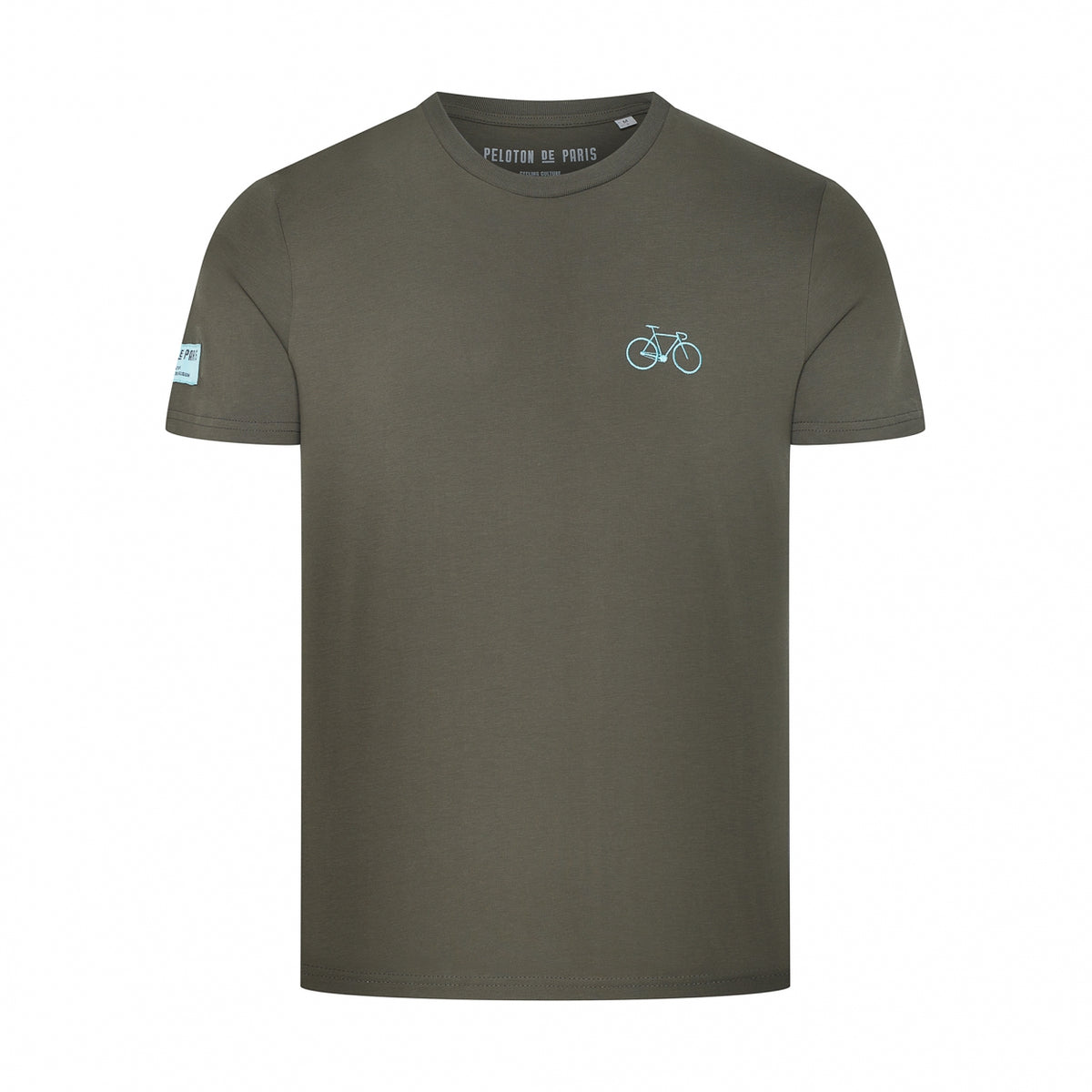 Bike T-Shirt Embroidered | Khaki