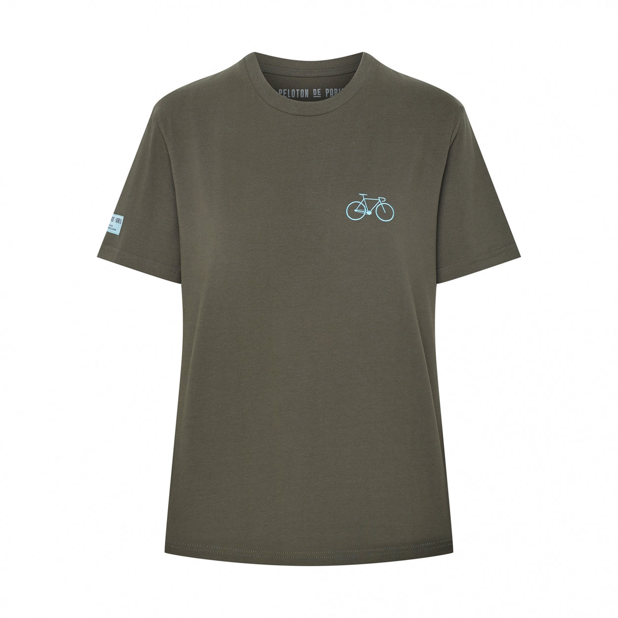 Bike T-Shirt Embroidered | Khaki