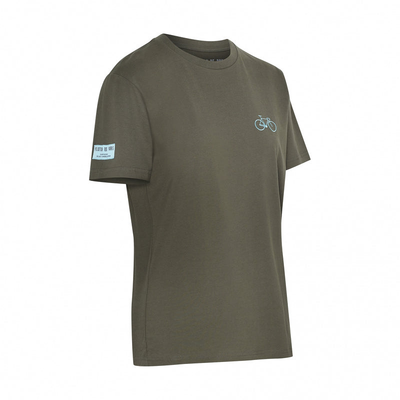 Bike T-Shirt Embroidered | Khaki