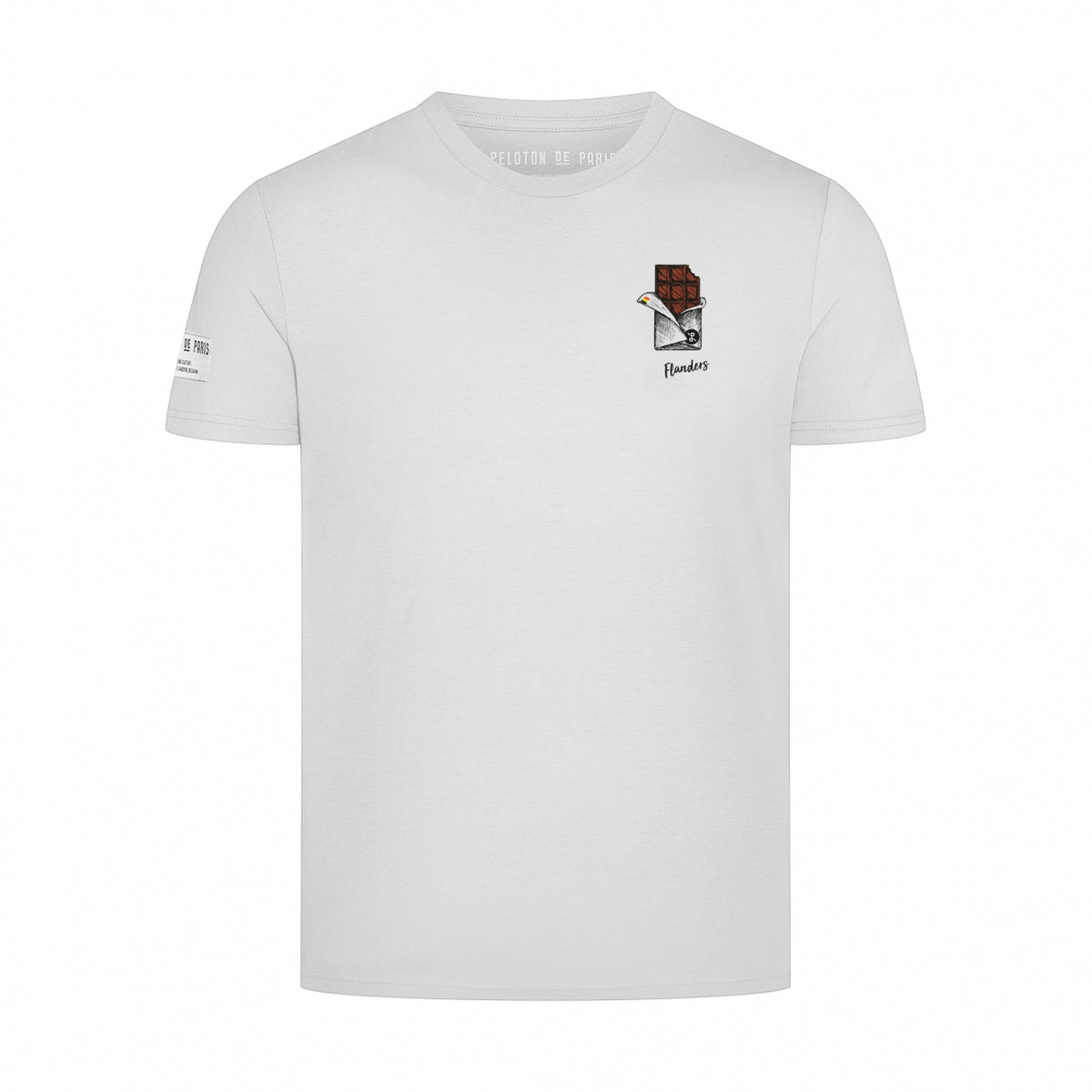 T-shirt Flanders Chocolate | White
