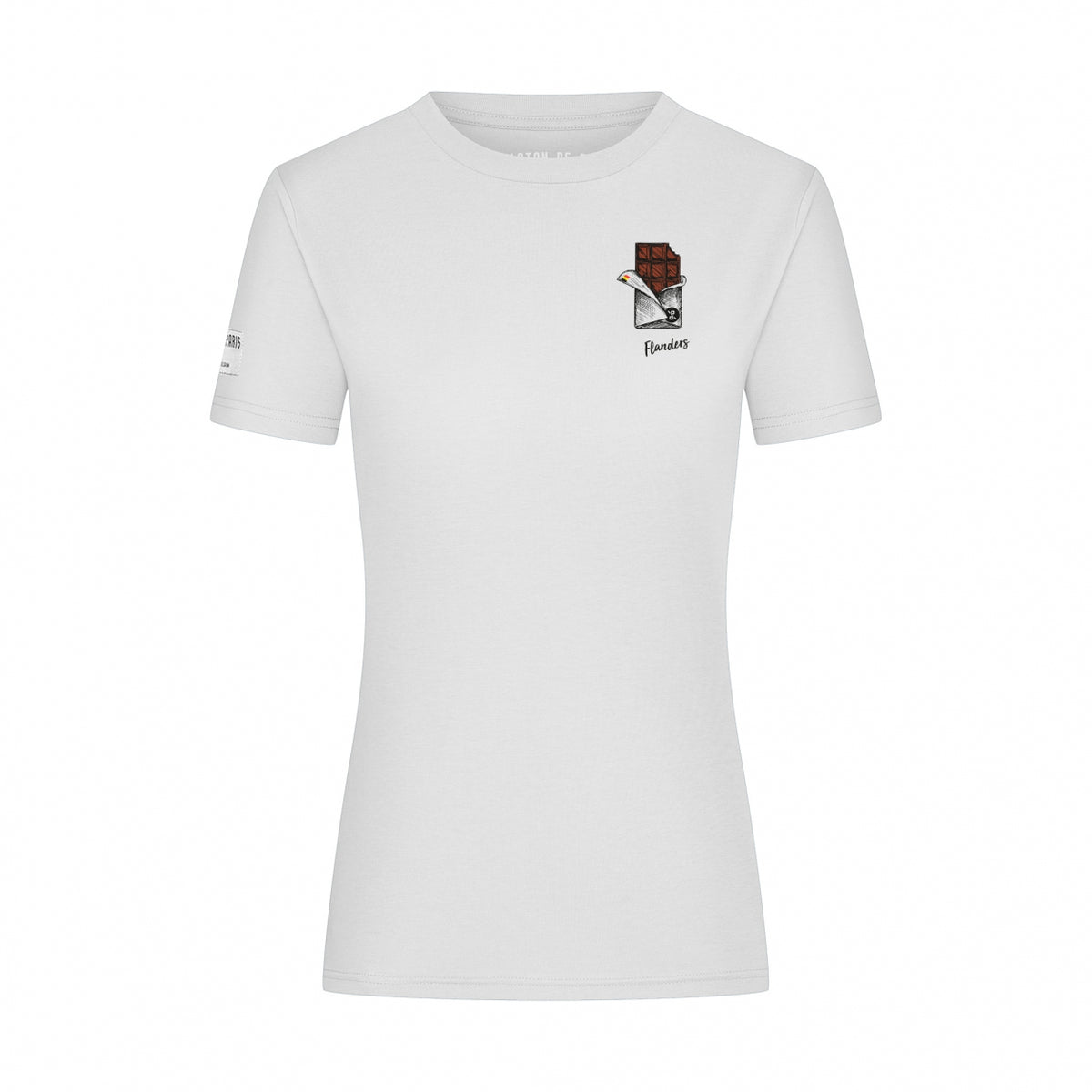 T-shirt Flanders Chocolate | White