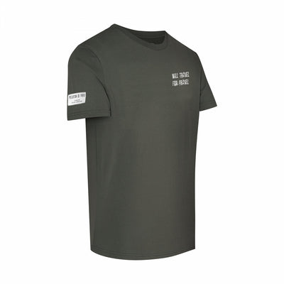 Will Travel for Gravel T-shirt | Khaki