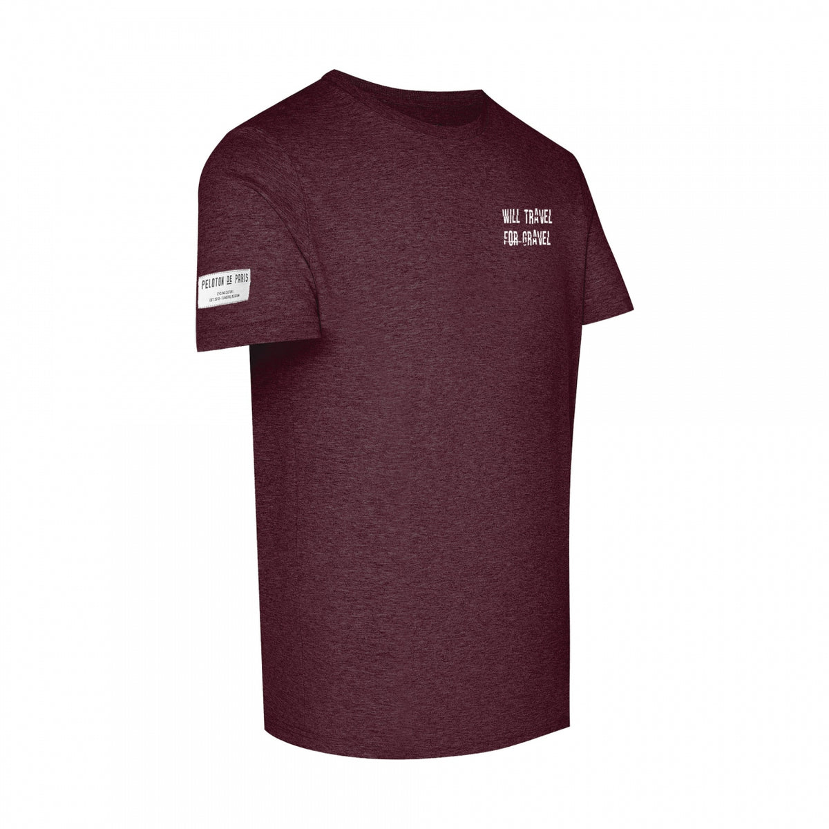 Will Travel for Gravel T-shirt | Grape Red