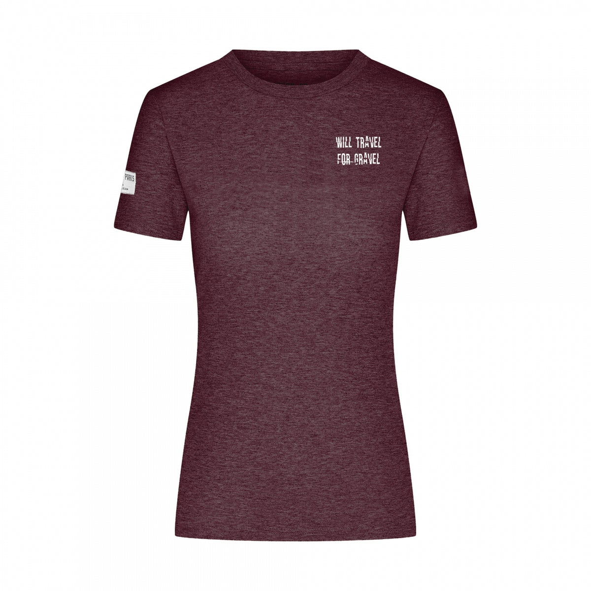 Will Travel for Gravel T-shirt | Grape Red