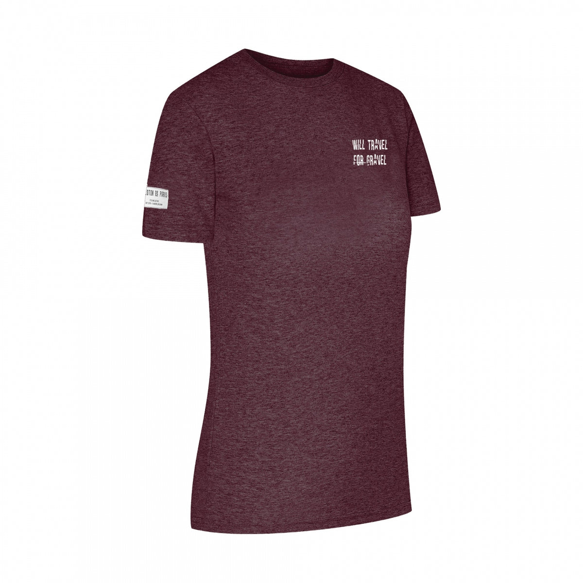 Will Travel for Gravel T-shirt | Grape Red