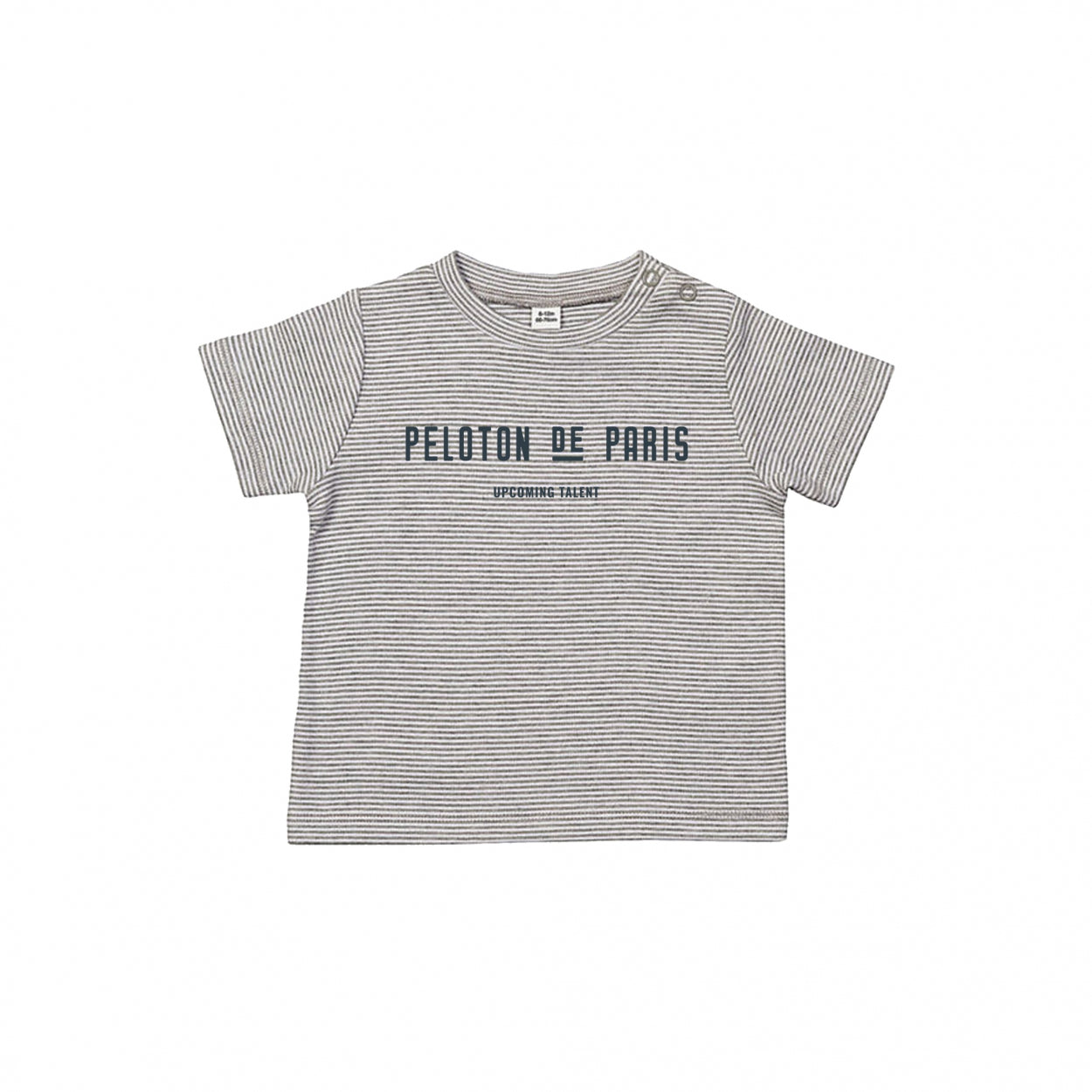 Upcoming Talent' Baby T-Shirt | Striped Grey