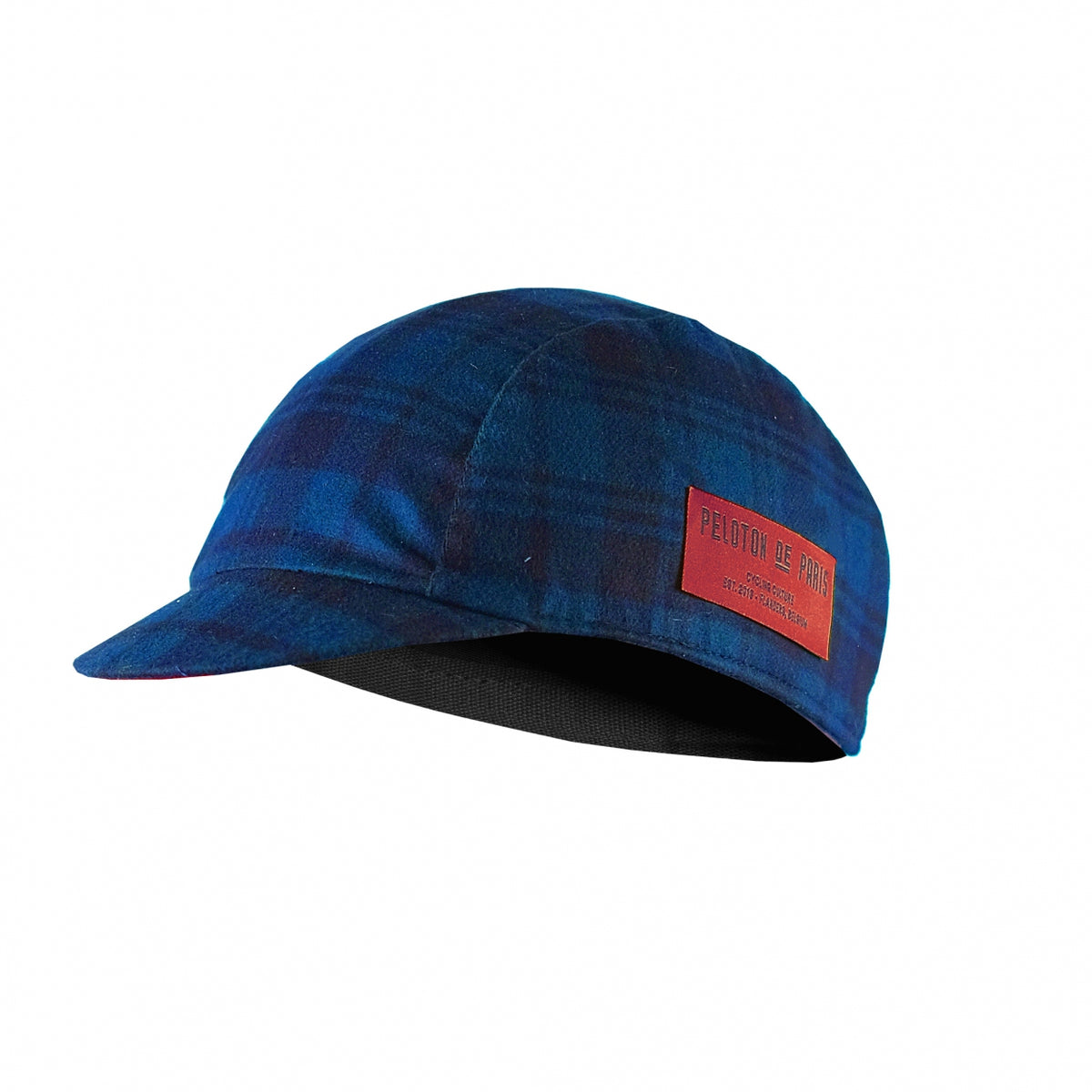 Atlas Flannel Cycling Cap | Blue Tartan