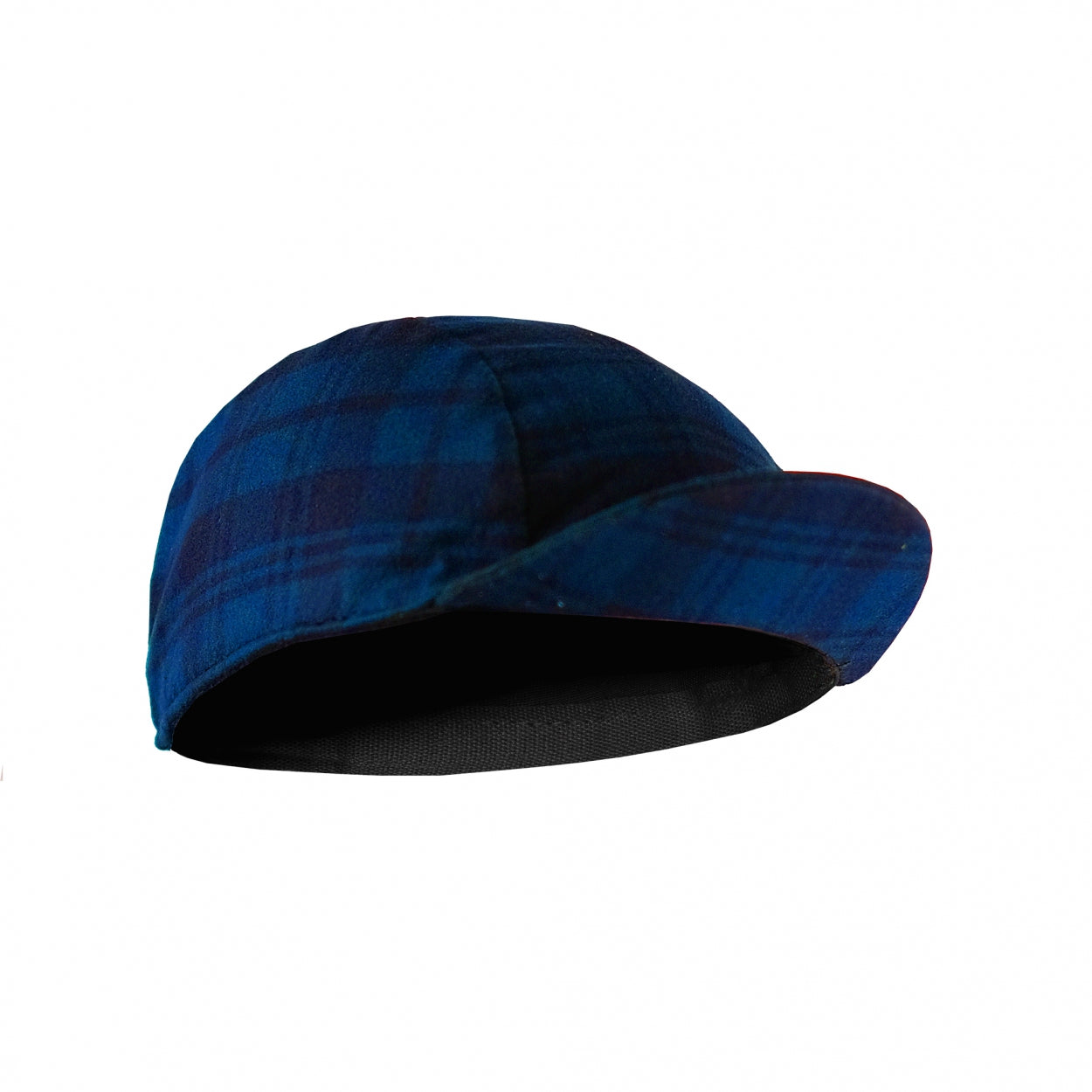 Atlas Flannel Cycling Cap | Blue Tartan
