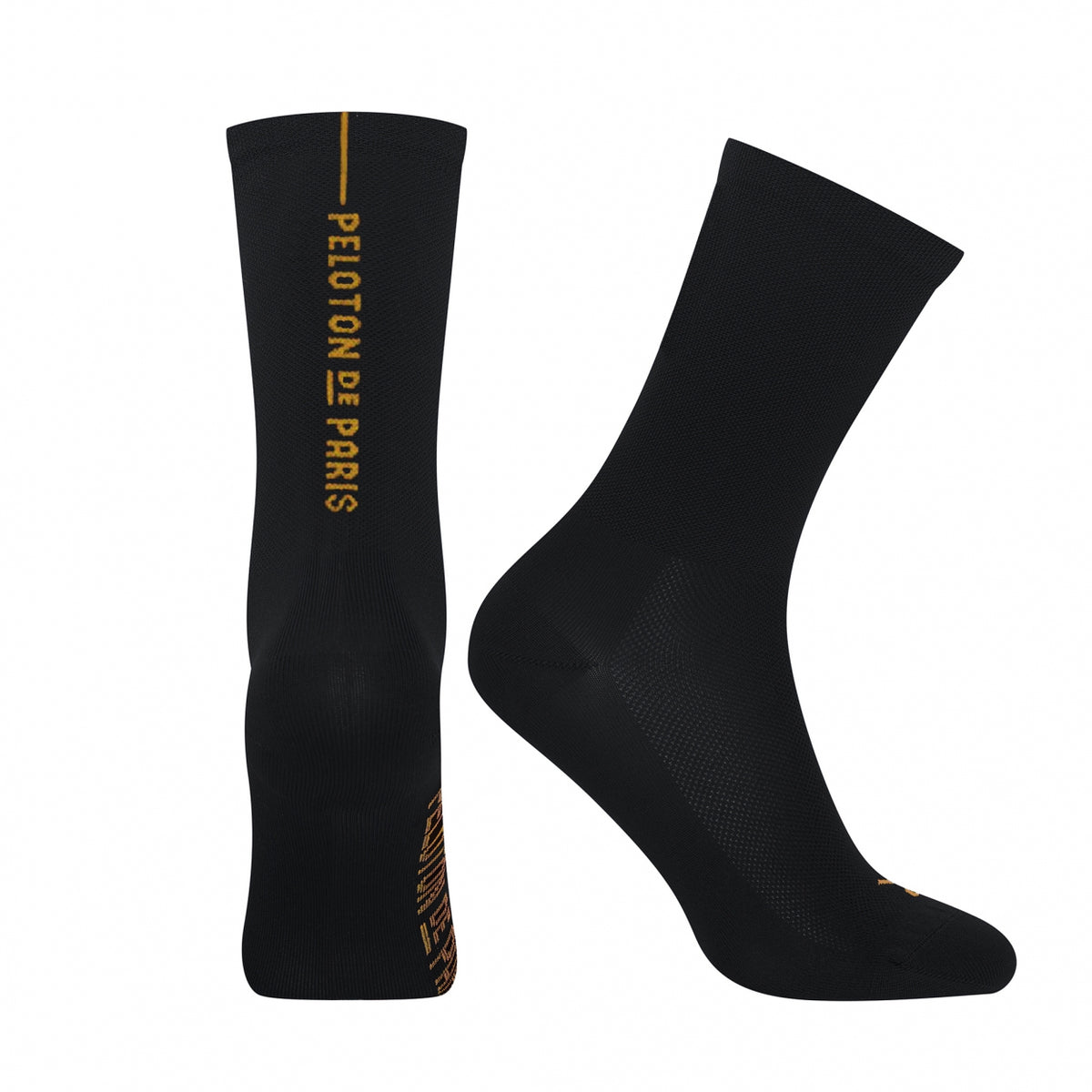 Peloton de Paris Lightweight Merino Cycling socks | Black