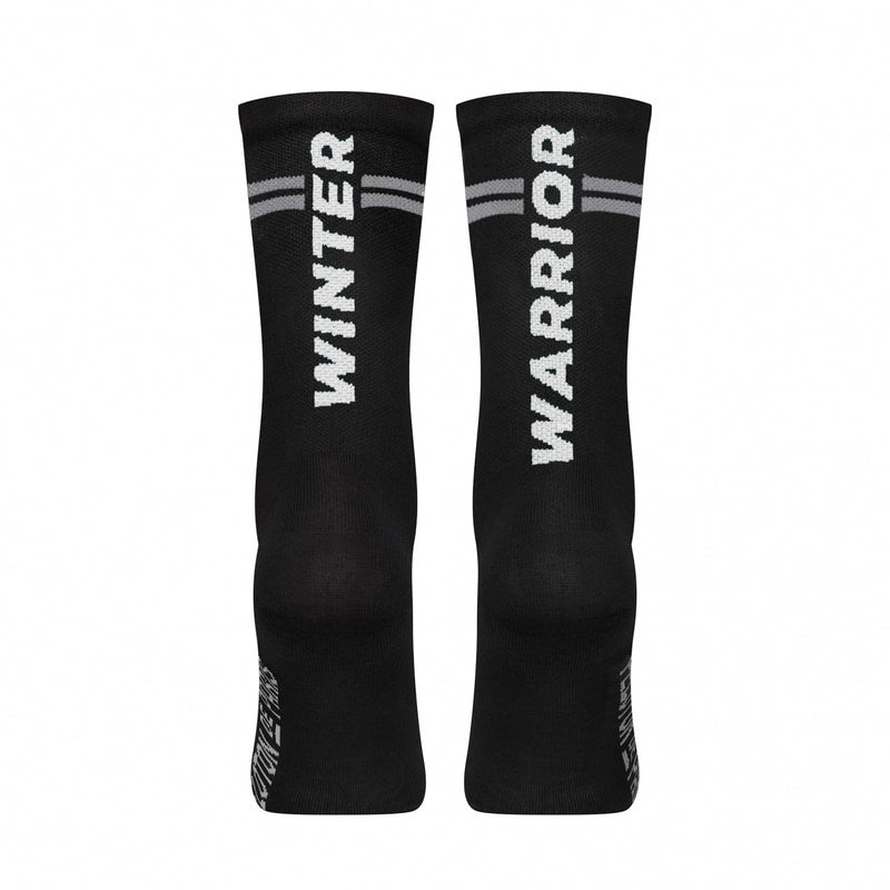 Winter Warrior Lightweight Merino Cycling Socks | Black