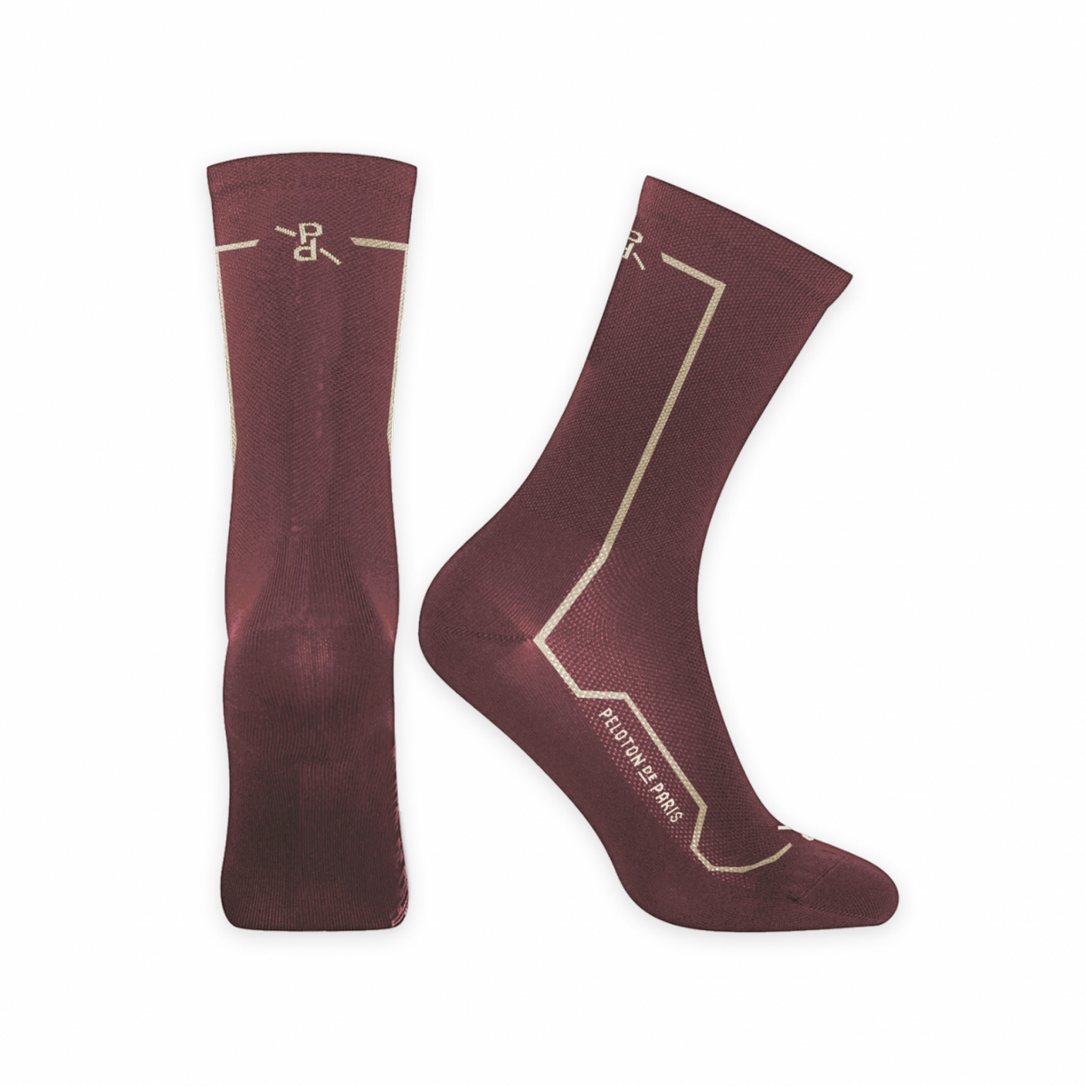 PDP Lightweight Merino Cycling Sock | Bordeaux