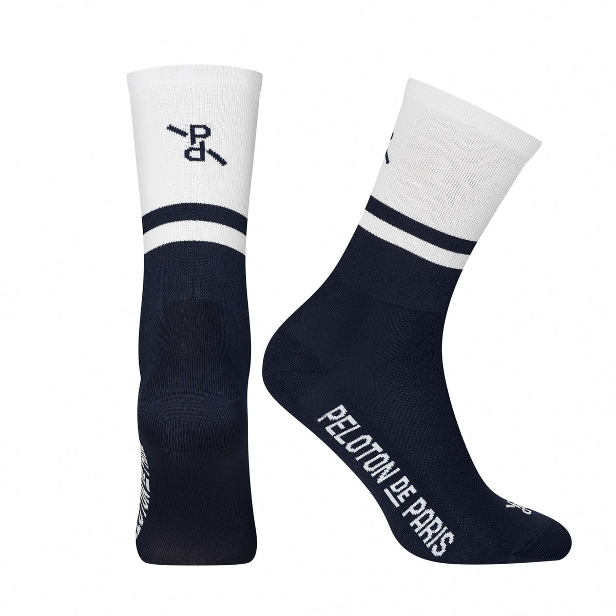 Two-Tone  PLTN Socks | White/Navy