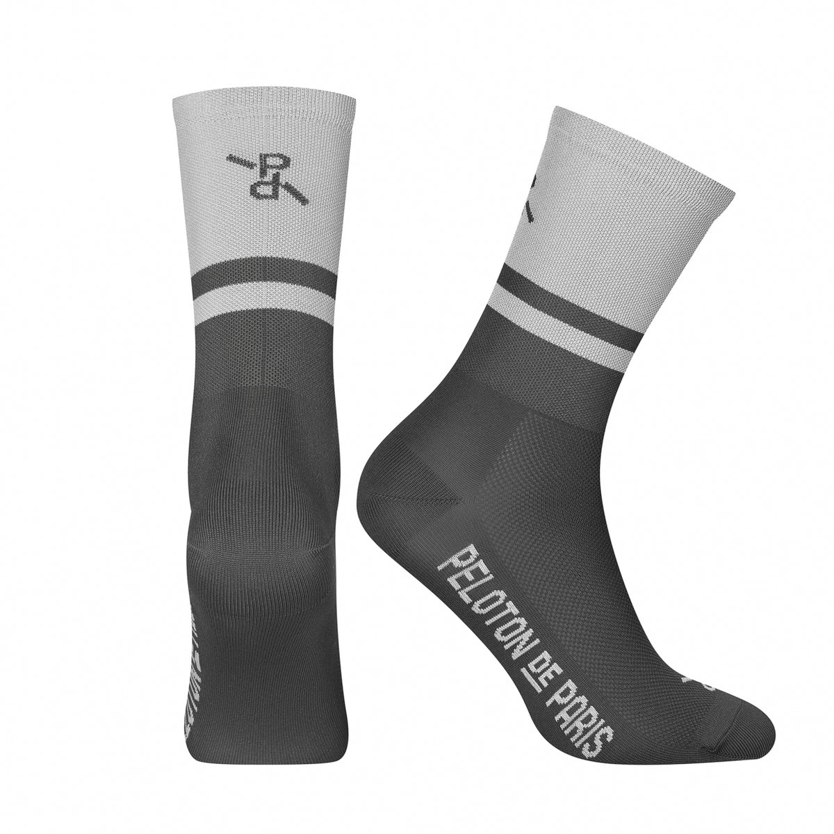 Two-Tone  PLTN Socks | Grey/Grey